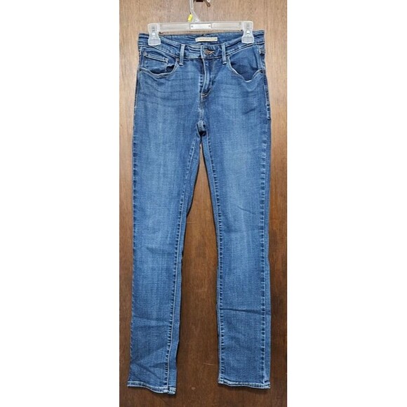 Levi Strauss Mid-Rise Medium Wash Skinny Jeans Size 28 - Picture 1 of 3